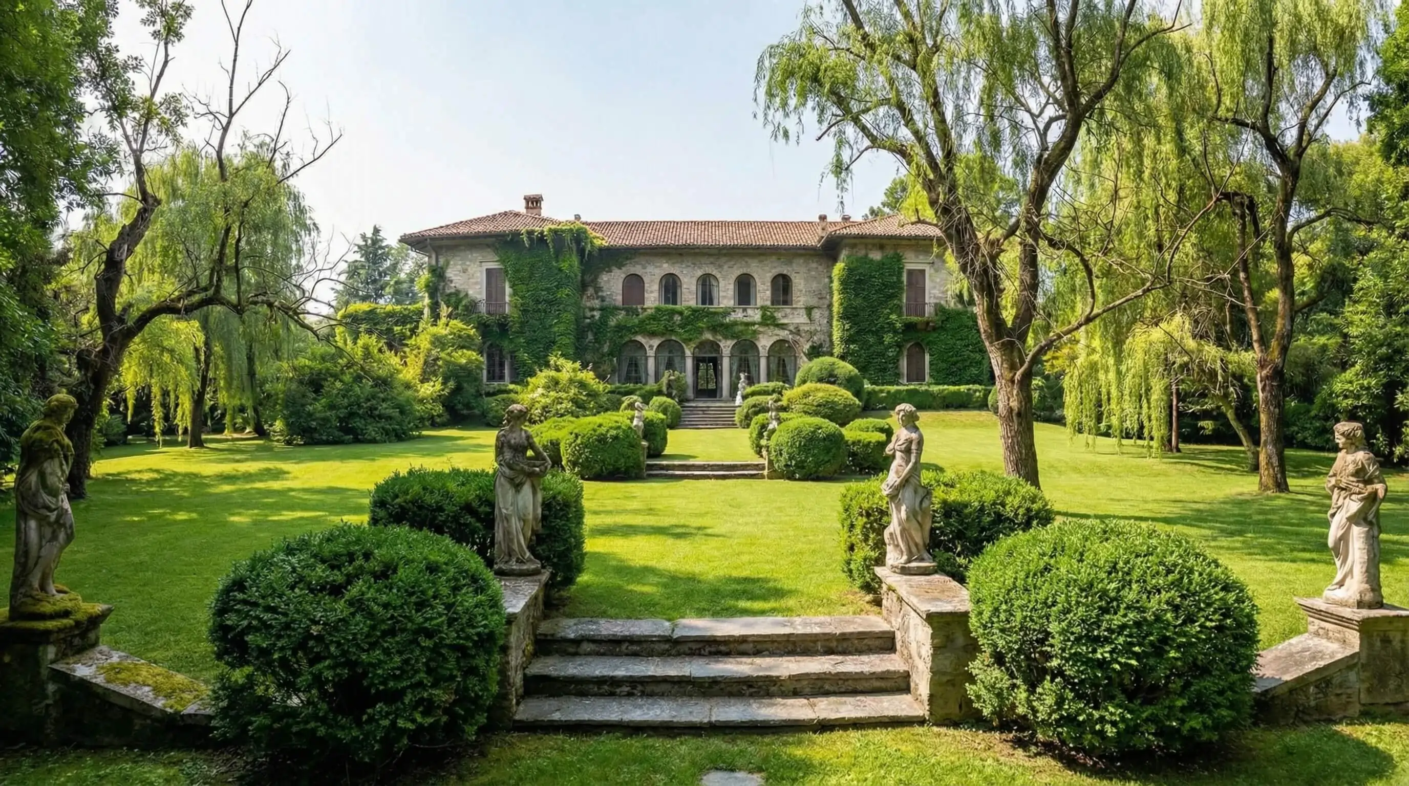 Giardino dopo l'intervento del giardiniere